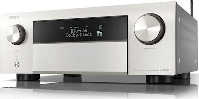 Denon AVC-X4700H Ραδιοενισχυτής Home Cinema 4K/8K 9.2 Καναλιών 125W/8Ω 165W/6Ω με HDR και Dolby Atmos Ασημί