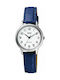 Q&Q Watch with Blue Leather Strap