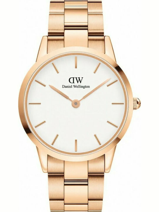 Daniel Wellington Iconic Link Ceas Bărbați 40mm Baterie Cu Brățară Din Oțel Inoxidabil