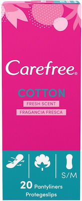 CareFree Cotton Fresh Daily Liners 20pcs Unscented