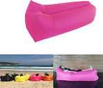 19158 Inflatable Air Sofa Lazy Bag umflabil Roz 240cm