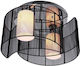 HomCom Modern Mount Metal Ceiling Light 40cm Black 40cmX25cm