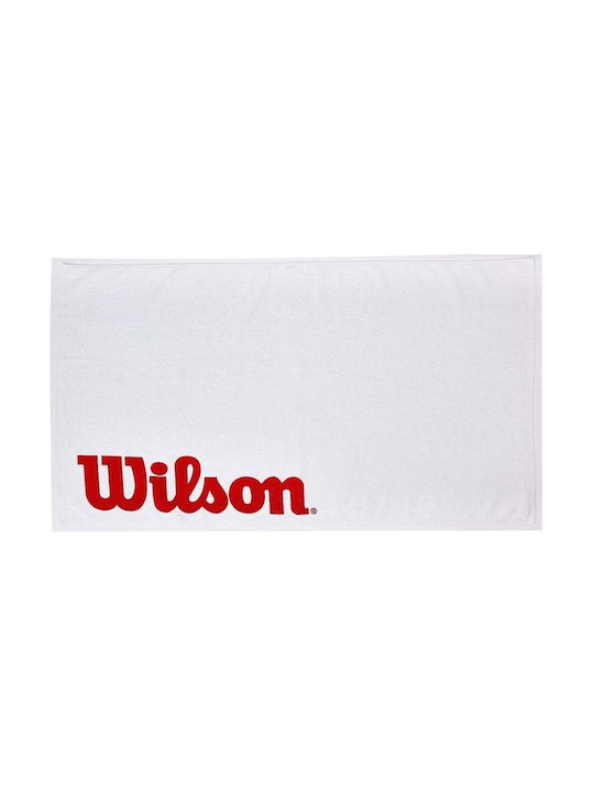 Wilson Sports Cotton White Gym Towel 120x60cm Wilson Sports Cotton White Gym Towel 120x60cm