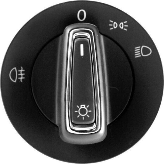 Mcar Car Light Switch for Seat Ibiza 9pin Black