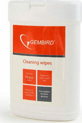 Gembird Cleaning Wipes 50pcs Αξεσουάρ Καθαρισμού Γραφείου 50τμχ