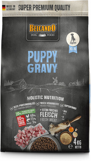 Belcando Puppy Gravy 4кг Суха Храна без Зърнени храни за Кученца с Птици и Ориз