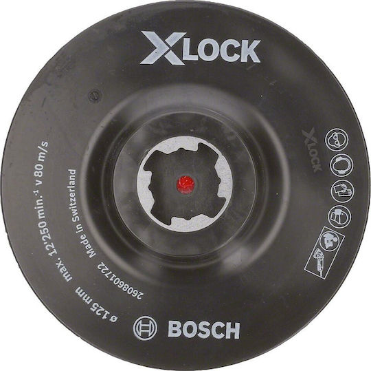 Bosch 2608601722 Rubber Backing Pad with Velcro Sticker Angle Grinder 125