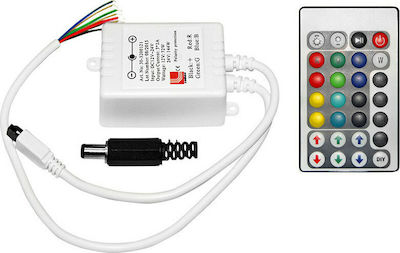 Adeleq Wireless Dimmer and RGB Controller IR With Remote Control 12VDC 24VDC 30-3200121