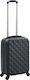 vidaXL Cabin Suitcase H55cm Black 91891