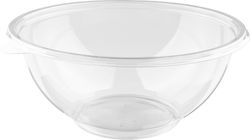 Sabert Disposable Plastic PET Tableware for Salads 750ml Transparent 50pcs BOW12022 BOW12022