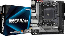 ASRock B550M-ITX/ac Wi-Fi Дънна платка Mini ITX с AMD AM4 Сокет