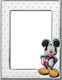 Disney Mickey Mouse Παιδική Κορνίζα Ασημένια σε Ασημί Χρώμα 9x13cm