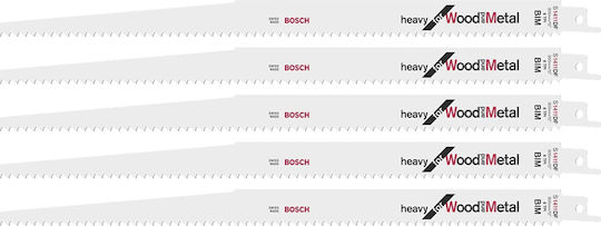 Bosch S1411DF Jig Saw Blade for Metal and Wood 300mm Spathosega 5pcs 2608654763