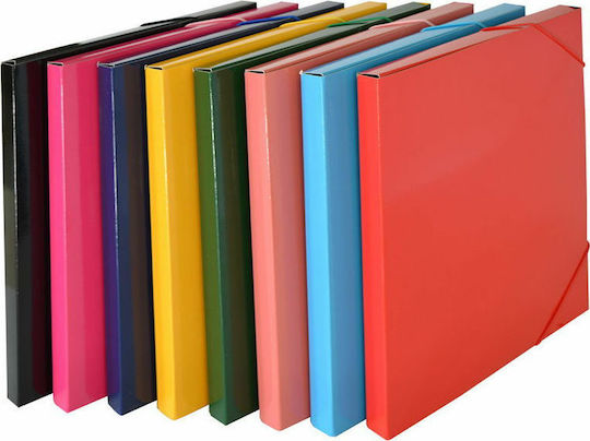 Salko Paper Πλαστικό Κουτί Αρχειοθέτησης με Λάστιχο 35x3x35εκ. (Διάφορα Χρώματα)