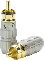 Dynavox Plug RCA male 4pcs Silver (207656)