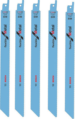 Bosch S1122BF Jig Saw Blade for Metal 225mm Spathos Flexible for Metal 5pcs 2608656019