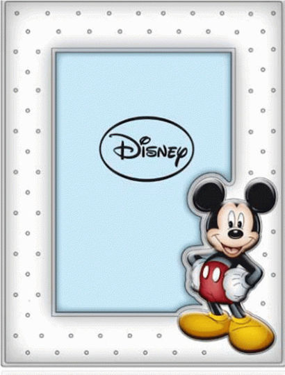 Disney Mickey Mouse Rama Foto Pentru Copii Argintie În Culoare Argintie 13x18cm