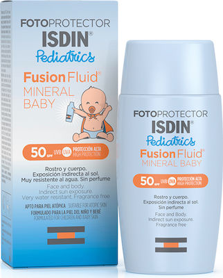 Isdin Fotoprotector Pediatrics Αδιάβροχο Βρεφικό Αντηλιακό Spray για Πρόσωπο & Σώμα SPF50 50ml