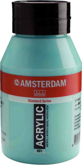 Royal Talens Amsterdam All Acrylics Universal Acrylic Paint Set Turquoise Green 661 1000ml 1pcs