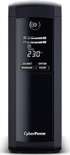CyberPower VP1200ELCD UPS Line-Interactive 1200VA 720W with 4 Schuko AC Outlets