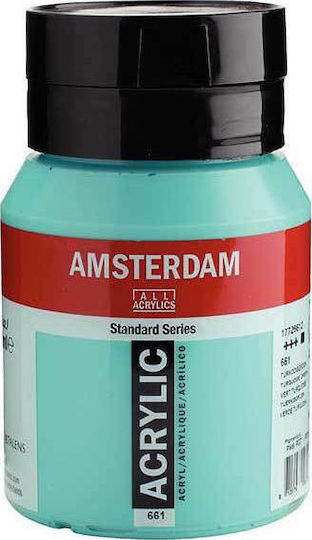 Royal Talens Amsterdam All Acrylics Universal Acrylic Paint Set Turquoise Green 661 500ml 1Stück