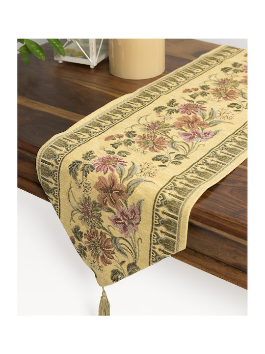 Silk Fashion TR46 Chenille Tablecloth Runner Χρ...