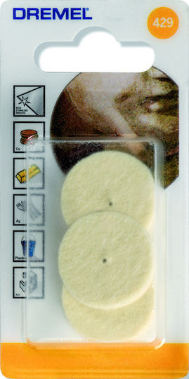 Dremel Polishing Felt 26x6mm 3pcs 26150429JA