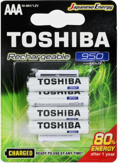 Toshiba Презареждащи батерии AAA Ni-MH 950mAh 1.2V 4бр