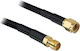 DeLock Καλώδιο Κεραίας WiFi RCA male - RP-SMA Female 2m Μαύρο (88430)