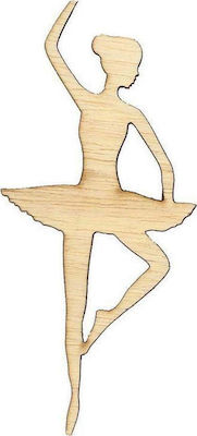 Wooden Figures Μπαλαρίνα Σιλουέτα από Σημύδα 100x45x4mm 10x4.5εκ. Thickness 4mm 6pcs 24147------2