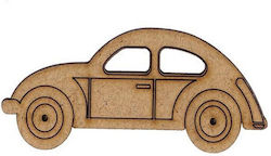 24135 Wooden Cars Σκαραβαίος VW MDF 78x36x3mm 6x3.6εκ. Thickness 3mm 6pcs