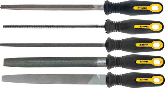 Topex 06A250 Set Limes cu Mâner 5buc