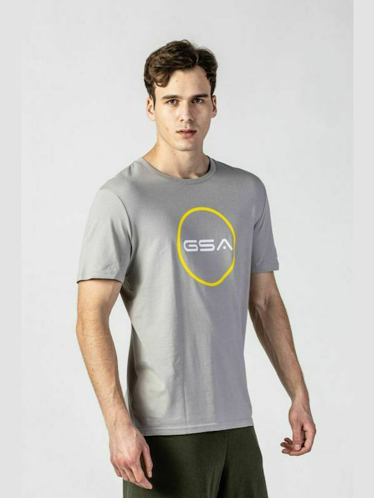 GSA Superlogo Ανδρικό T-shirt Γκρι με Λογότυπο