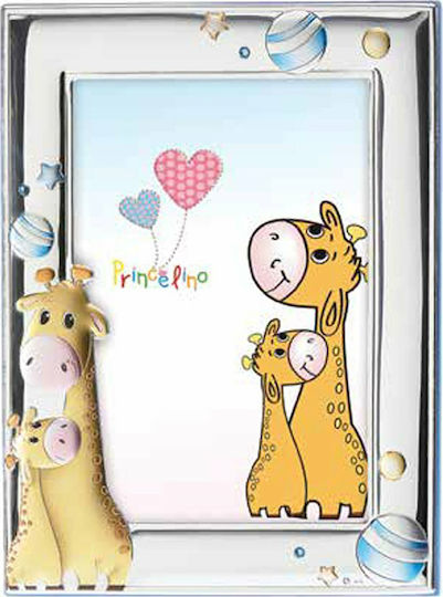 Prince Silvero Girafă Cadru de poze pentru copii Rama foto Argint Albastru 13x18cm