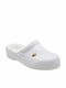 Scholl Back Guard Leather Anatomic Clogs White F200021065