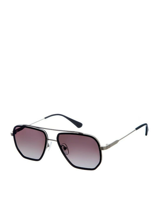 Gigi Barcelona Mercury Unisex Ochelari de soare cu Negru Cadru și Gri Degrade Polarized Lentilă