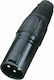 Soundsation Stecker XLR männlich Schwarz (SXLR04M-B)