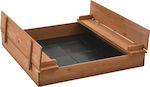 vidaXL Sandbox for Professional Use made of Wood 95x90x15cm.