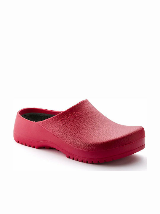 Birkenstock Super Birki Anatomic Clogs Red