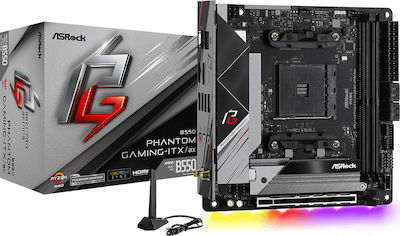 ASRock B550 Phantom Gaming-ITX/Ax Wi-Fi Motherboard Mini ITX με AMD AM4 Socket