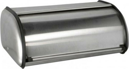 Venus Brotkasten mit Deckel Inox Silber 43x27x20cm