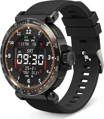 BlitzWolf BW-AT1 Smartwatch με Παλμογράφο (Μαύρο)