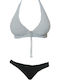 Set Bikini Τριγωνάκι Πουά White/Black