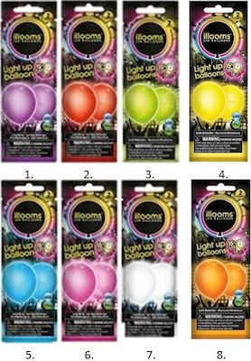 Μπαλόνια Illooms με Led 2τμχ (Διάφορα Χρώματα)