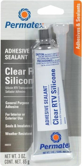 Permatex RTV Sealant Silicone Transparent 85gr