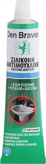 Bostik Den Braven Sanitary Diy Силиконово уплътнение Антимухълна Прозрачен 80мл 1бр