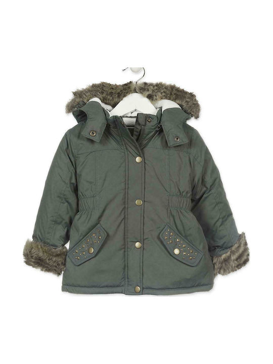 Losan Kids Casual Jacket Long with Hood Khaki