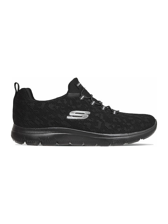 Skechers Summits Leopard Spot 149037-BBK Sport Shoes Running Black