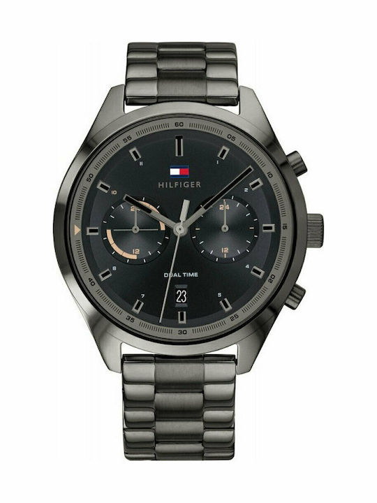 Tommy Hilfiger Bennett Men's Watch 44mm Battery with Black Metal Bracelet