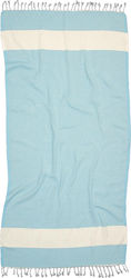Viopros Summer Beach Pareo with Fringes Turquoise 180x100cm